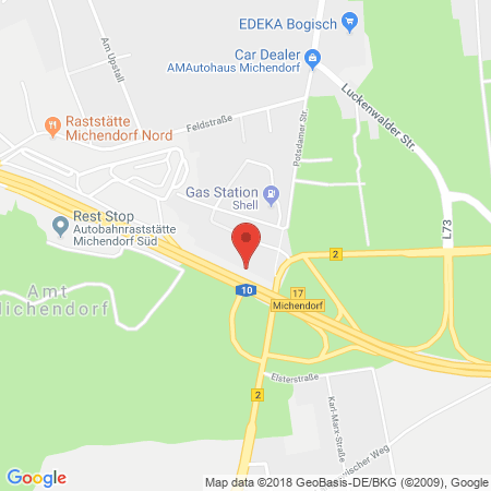 Kartenansicht Shell Tankstelle