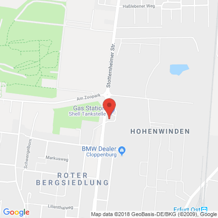 Kartenansicht Shell Tankstelle