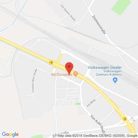 Kartenansicht Shell Tankstelle