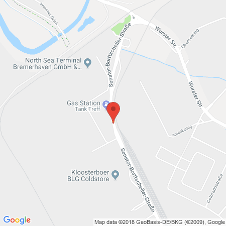 Kartenansicht Hoyer-Tankstelle