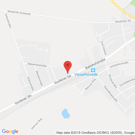 Kartenansicht Hoyer Tankstelle