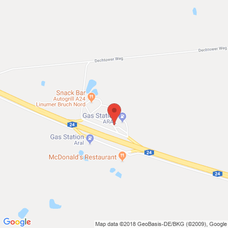 Kartenansicht Aral Tankstelle Linumer Bruch Nord
