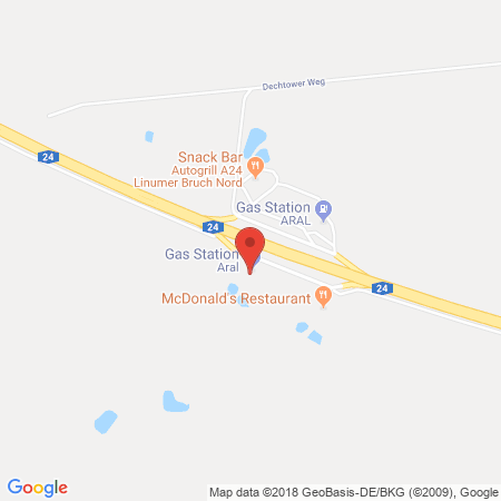 Kartenansicht Aral Tankstelle Linumer Bruch Süd