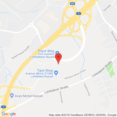 Kartenansicht Shell Tankstelle