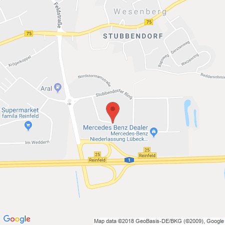 Kartenansicht SVG-Tankstelle Reinfeld