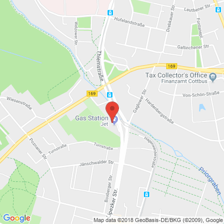 Kartenansicht Jet-Tankstelle