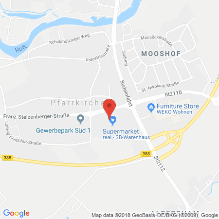 Kartenansicht Real-Tankstelle