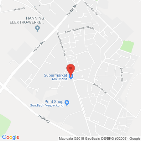 Kartenansicht Elan Tankstelle