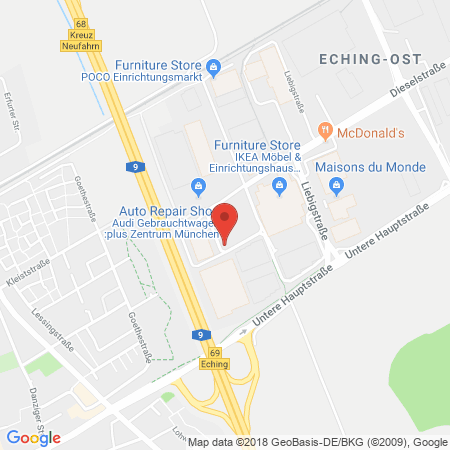 Kartenansicht Supermarkt-Tankstelle