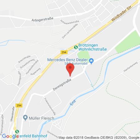 Kartenansicht SWE Südwestenergie GmbH