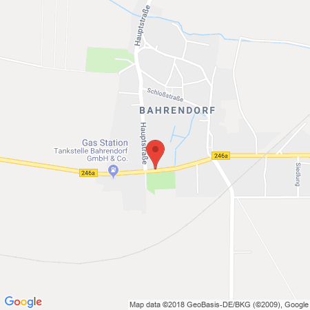 Kartenansicht Tankstelle Bahrendorf