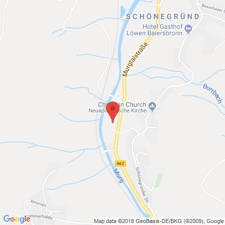 Kartenansicht Tankstelle Paul Ziefle