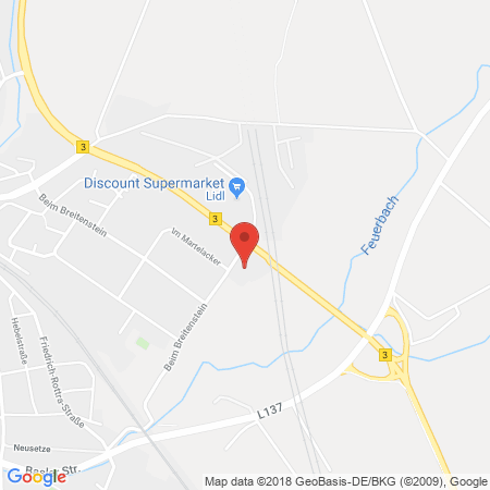 Kartenansicht K. + B. Gehring Tank-und Waschcenter OHG