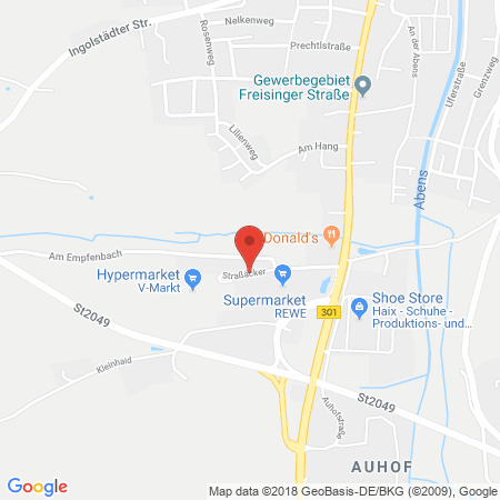 Kartenansicht V-Markt Mainburg