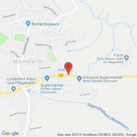 Kartenansicht ARAL