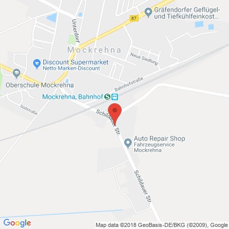 Kartenansicht Fahrzeugservice Center Mockrehna GmbH