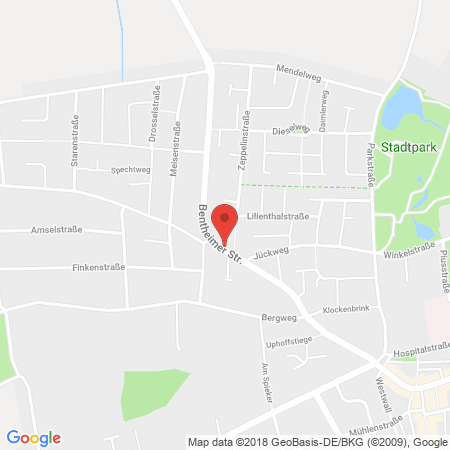 Kartenansicht Rensing bft-Tankstelle