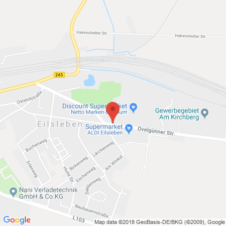 Kartenansicht TMB Handels GmbH / Tankstelle Eilsleben