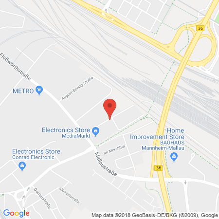 Kartenansicht Sturm Autogas-Rhein-Neckar