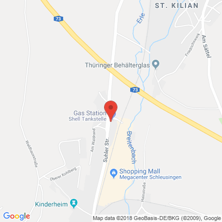 Kartenansicht Shell