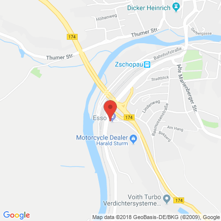 Kartenansicht ESSO