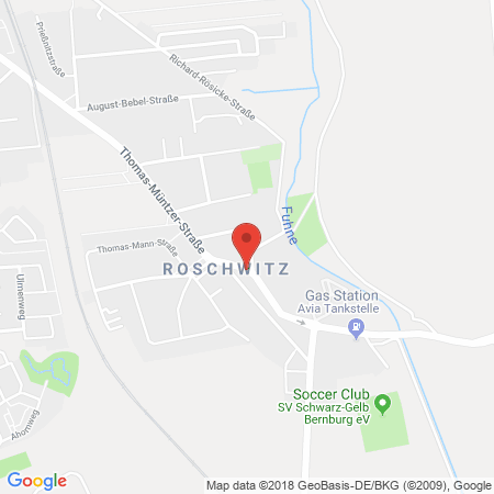 Kartenansicht AVIA-Tankstelle Muhlack