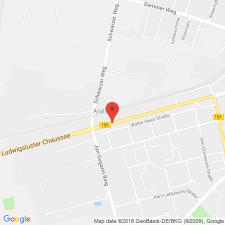 Kartenansicht ARAL