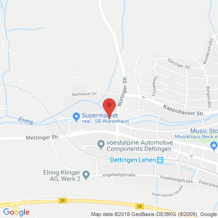 Kartenansicht Supermarkt-Tankstelle am real,- Markt