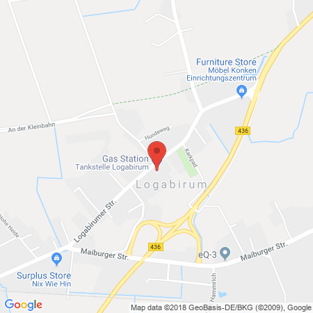 Kartenansicht Tankstelle Logabirum