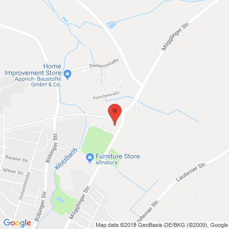 Kartenansicht Tankstelle Ehret