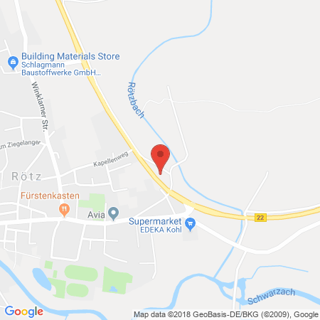 Kartenansicht 24h Tankstelle Schmidtler // Joe