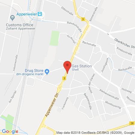 Kartenansicht Shell