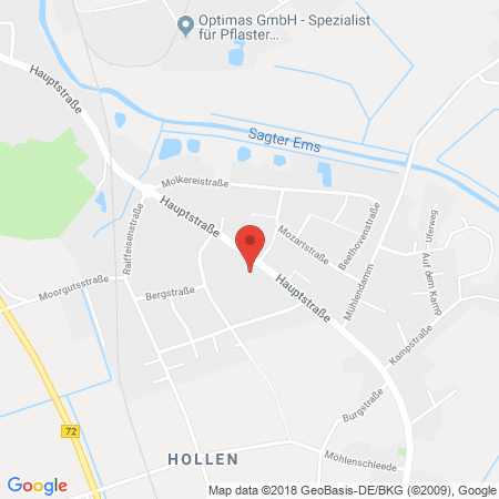 Kartenansicht Autohaus Deeken