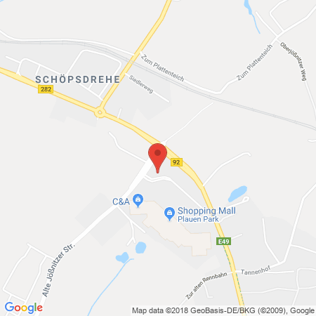 Kartenansicht Supermarkt-Tankstelle