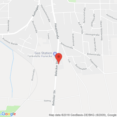 Kartenansicht Tankstelle Hunecke