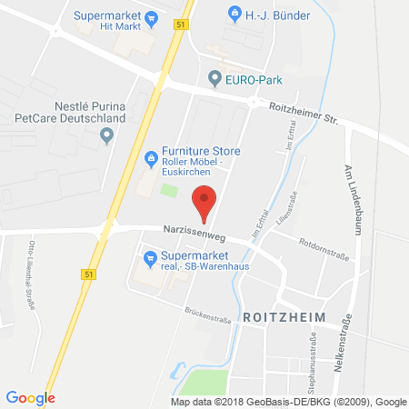 Kartenansicht Supermarkt-Tankstelle