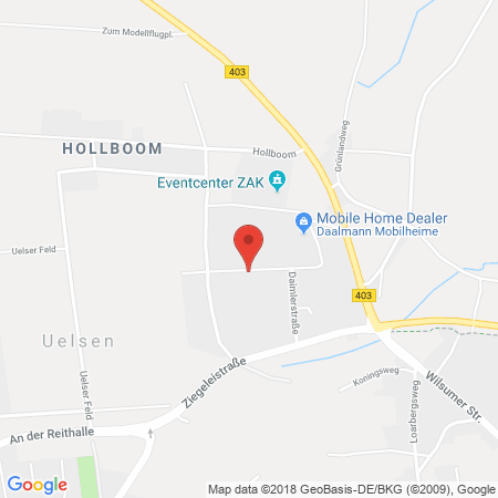 Kartenansicht Westfalen-Autogas Autohaus Wolbert GmbH