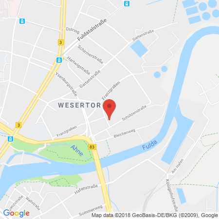 Kartenansicht Supermarkt-Tankstelle am real,- Markt