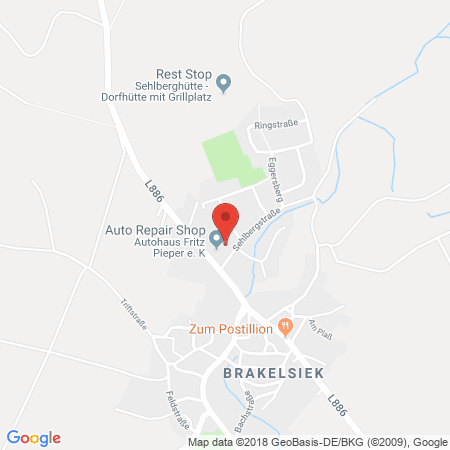Kartenansicht Autohaus Fritz Pieper