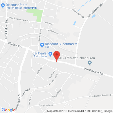 Kartenansicht BFT Tankstelle Benno Meyer