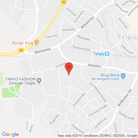 Kartenansicht KURZ-EBERT TELGTE TANKSTELLE