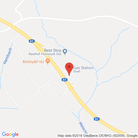 Kartenansicht Shell