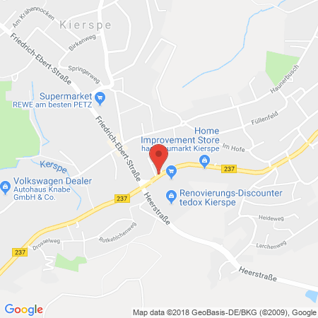 Kartenansicht ARAL