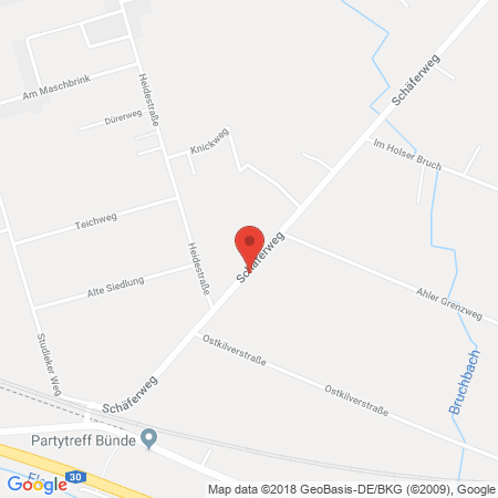 Kartenansicht Tankstelle Dreyer