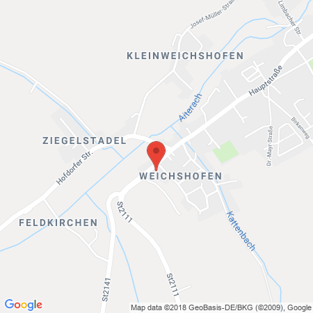 Kartenansicht Tankstelle Aitrachtal