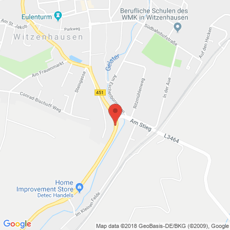 Kartenansicht LOMO Agenturtankstelle Witzenhausen