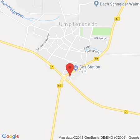 Kartenansicht Q1 Tankstelle Umfperstedt