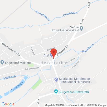 Kartenansicht ARAL