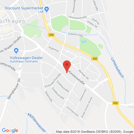 Kartenansicht BFT Wolfhagen