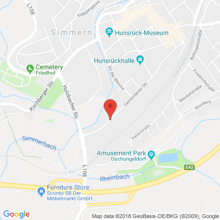 Kartenansicht Autogaszentrum Simmern, Ing.-Büro Michel
